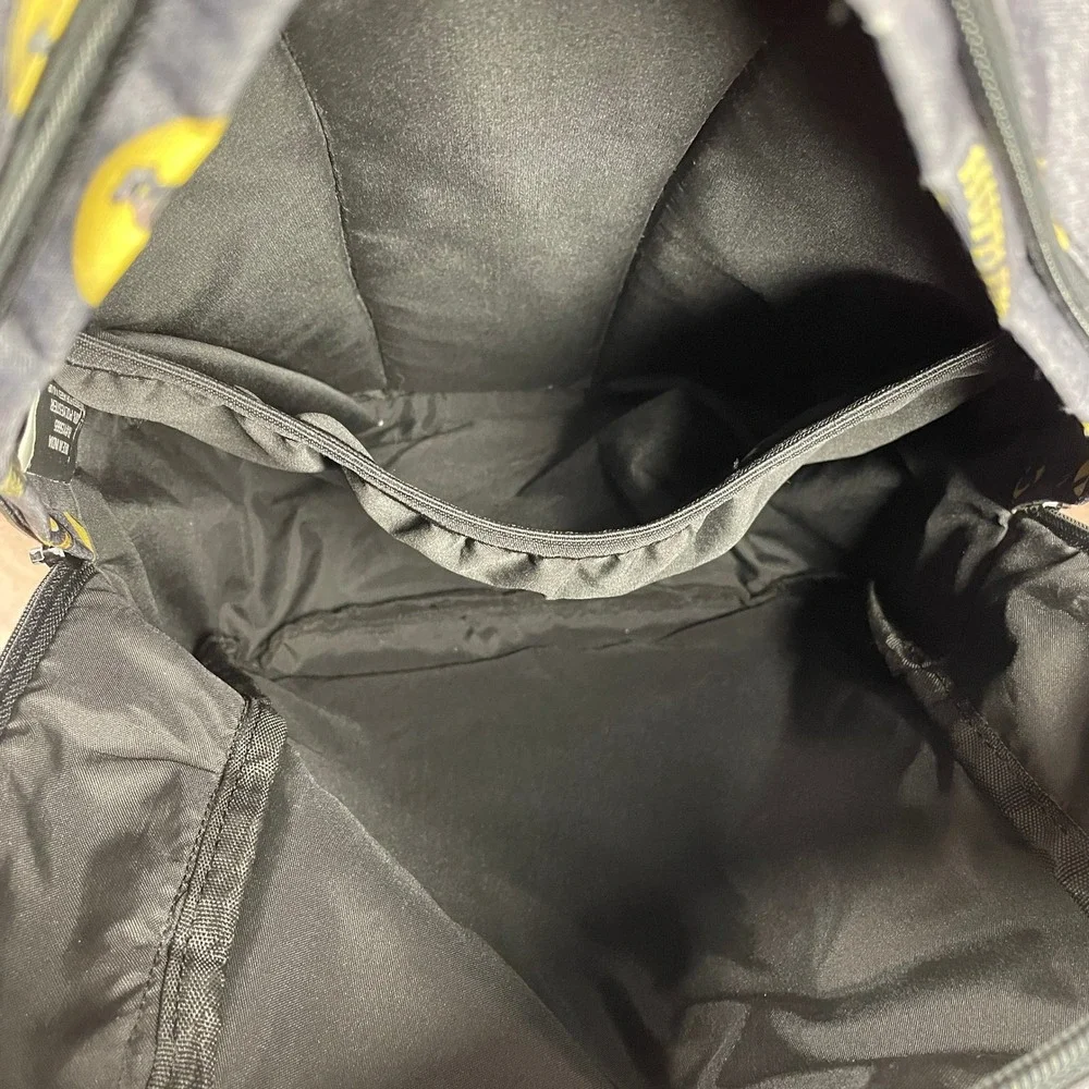 Harry Potter Hufflepuff Backpack Gray Yellow School Travel Laptop Bookbag Bag